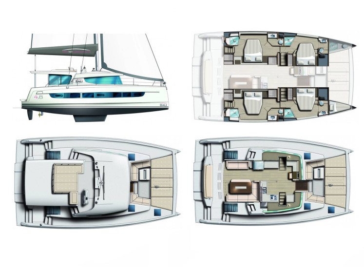 Bali 4.8  - Yacht Charter Sailica