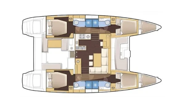 Lagoon 450  Flybridge - Yacht Charter Sailica