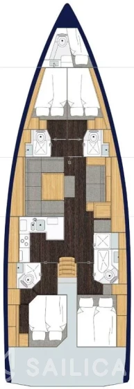 Bavaria C50 Style - 3 + 1 cab. - Yacht Charter Sailica