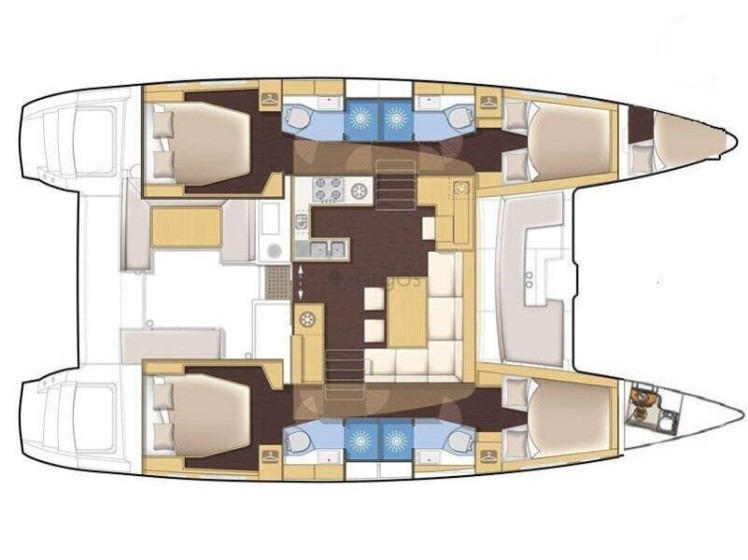 Lagoon 450  Flybridge - Yacht Charter Sailica