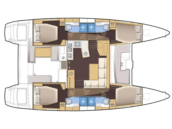 Lagoon 450  Flybridge - Yacht Charter Sailica