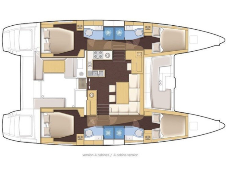 Lagoon 450 S - 4 + 2 cab. - Yacht Charter Sailica