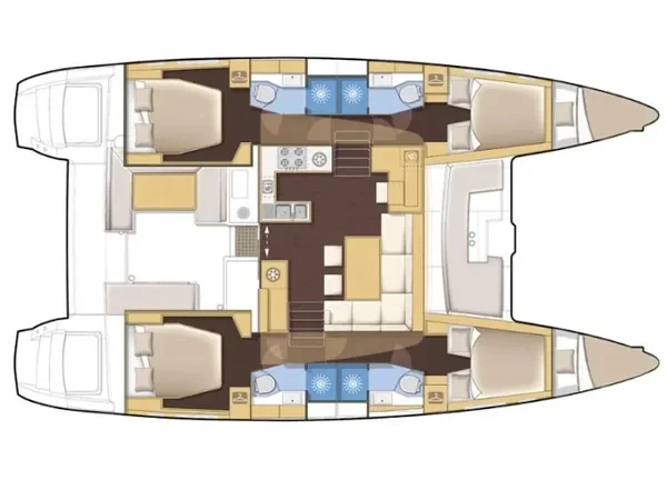 Lagoon 450  Flybridge - Yacht Charter Sailica